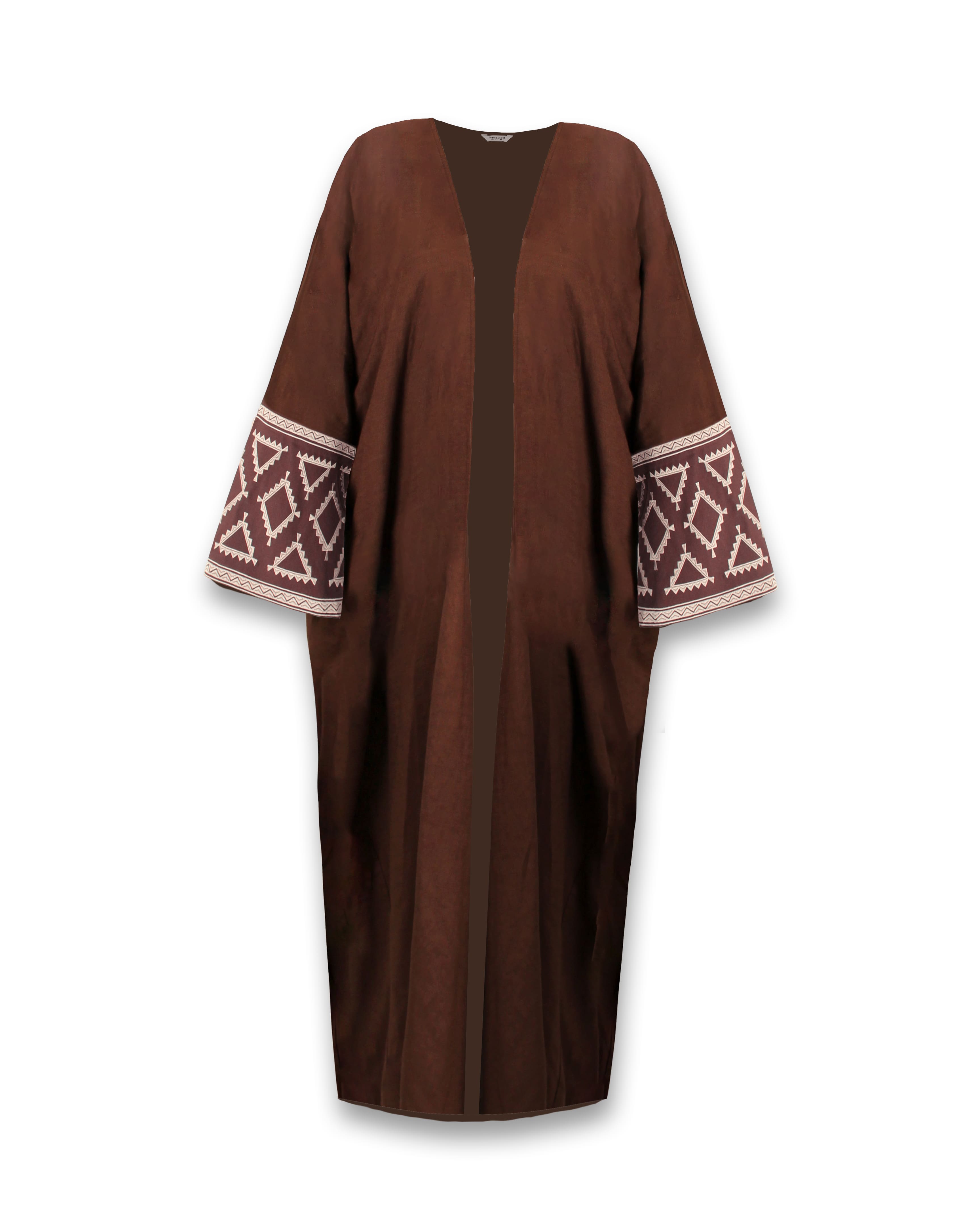 Produktbild der Earth Abaya in Braun – stilvolle Modest Fashion mit auffälligem Farbton