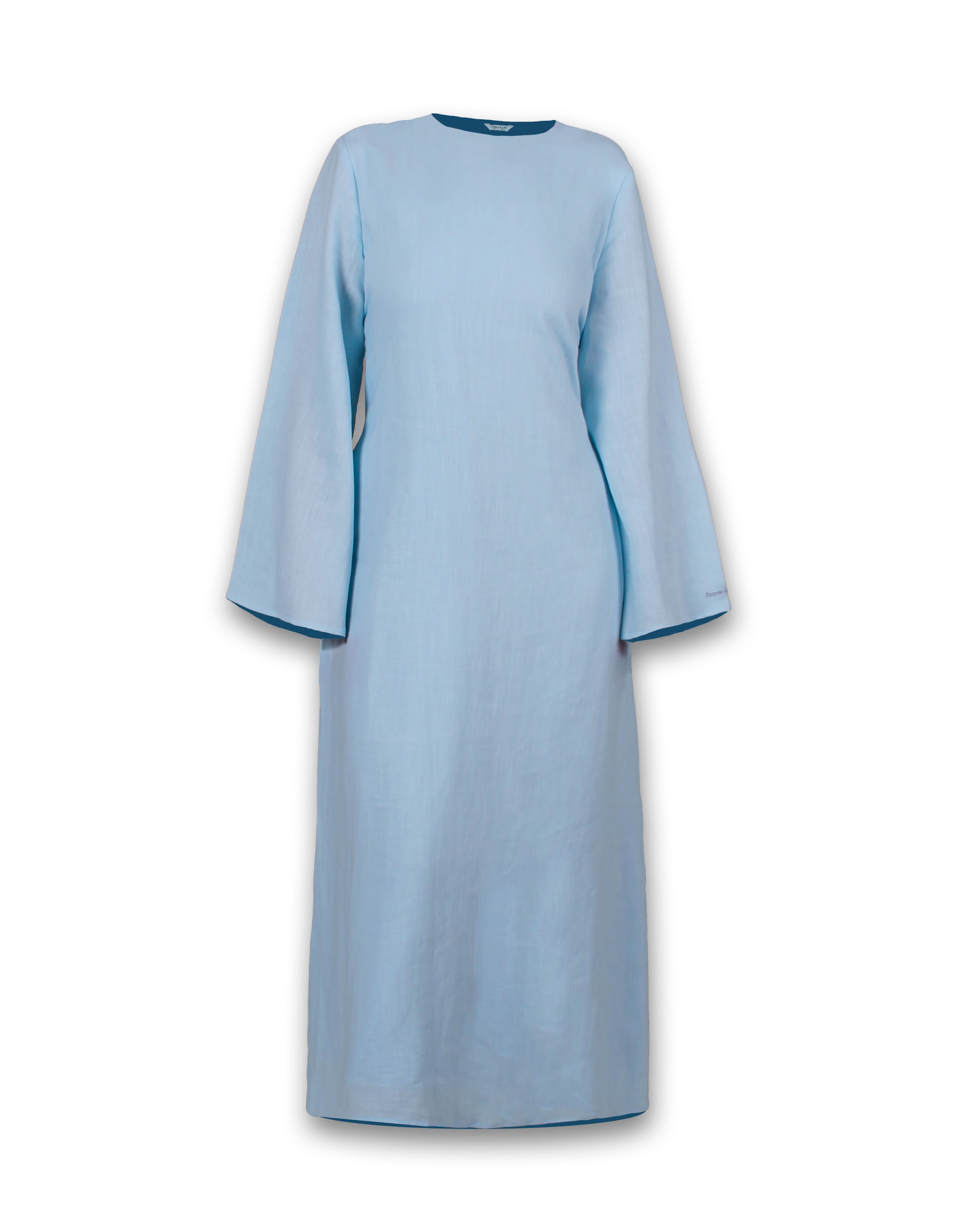 Produktbild des Dream Kleids in Hellblau – sanfte Farbe, ideal für dezente islamische Kleidung